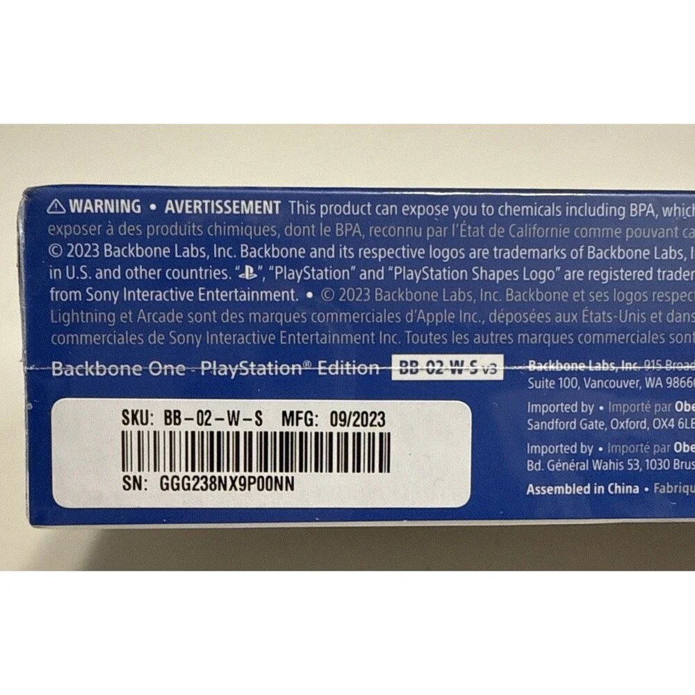 Playstation Backbone One Edition For iPhone Lightning Mobile Gaming New In Box